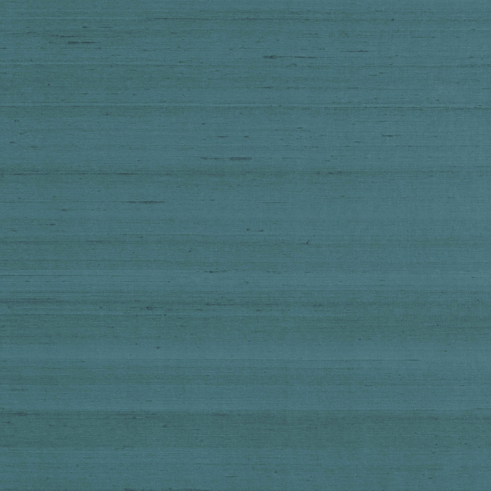 Close view of cool cerulean blue-teal wallcovering with fine horizontal striations