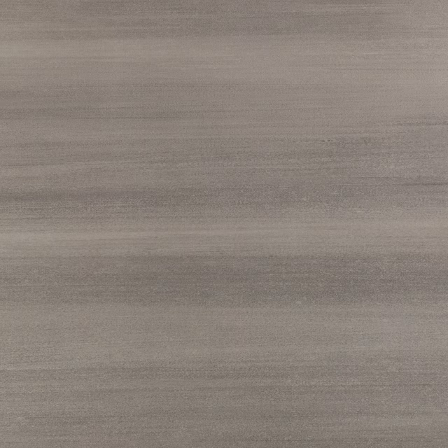 Smoky taupe-grey wallpaper with fine horizontal striations and brushed tonal depth