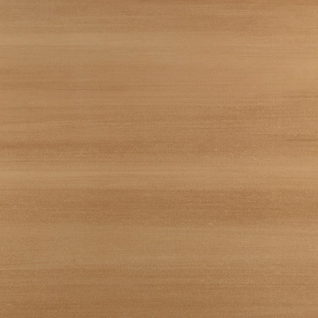 Warm tobacco-brown wallcovering with subtle horizontal striated texture