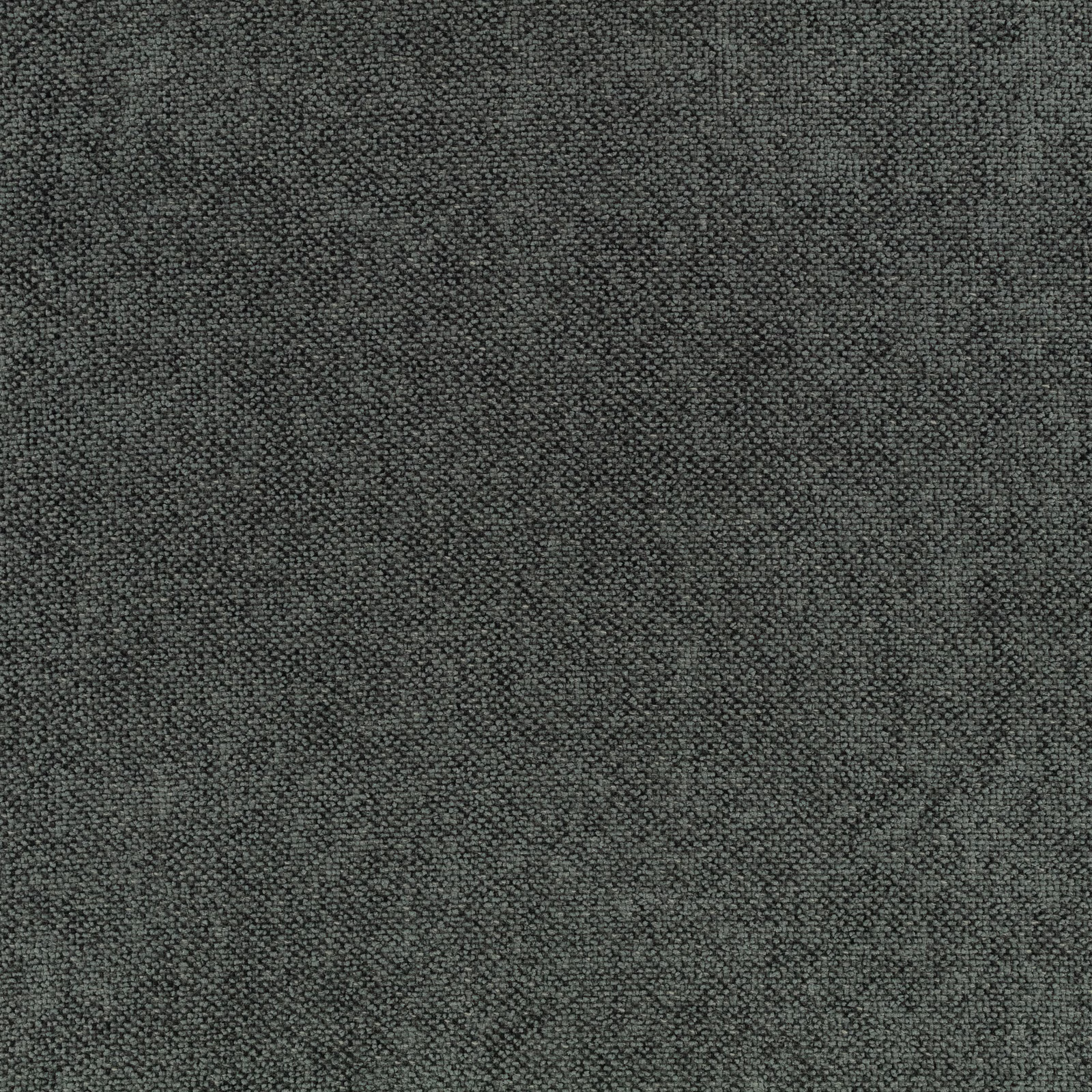 Close-up of cool slate-grey woven fabric with a subtle tonal check texture