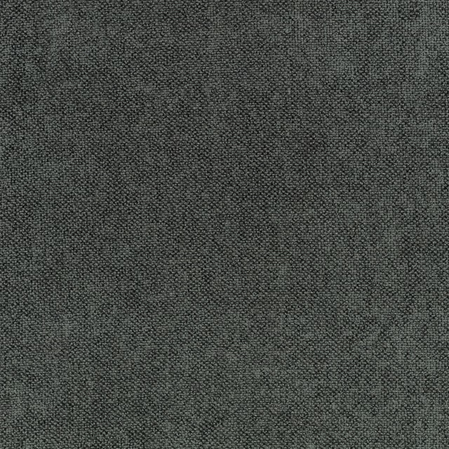 Close-up of cool slate-grey woven fabric with a subtle tonal check texture