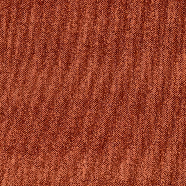 Close-woven burnt terracotta textile with subtle darker tonal mottling