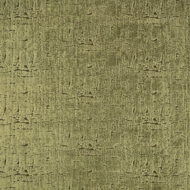 Muted olive cypress textile with distressed crackle texture and dark irregular lines