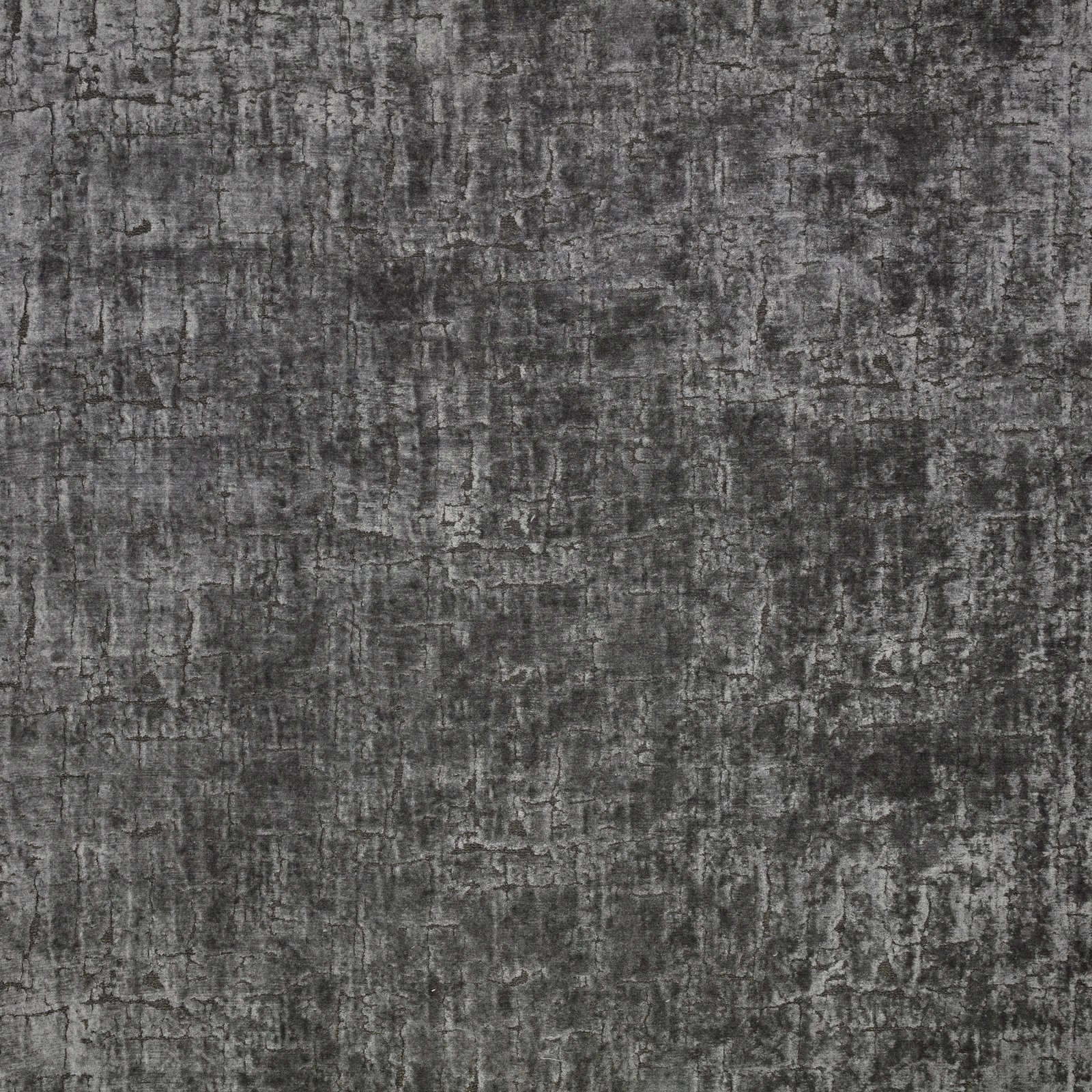 Dark gunmetal grey textile with distressed crosshatch texture and charcoal variation