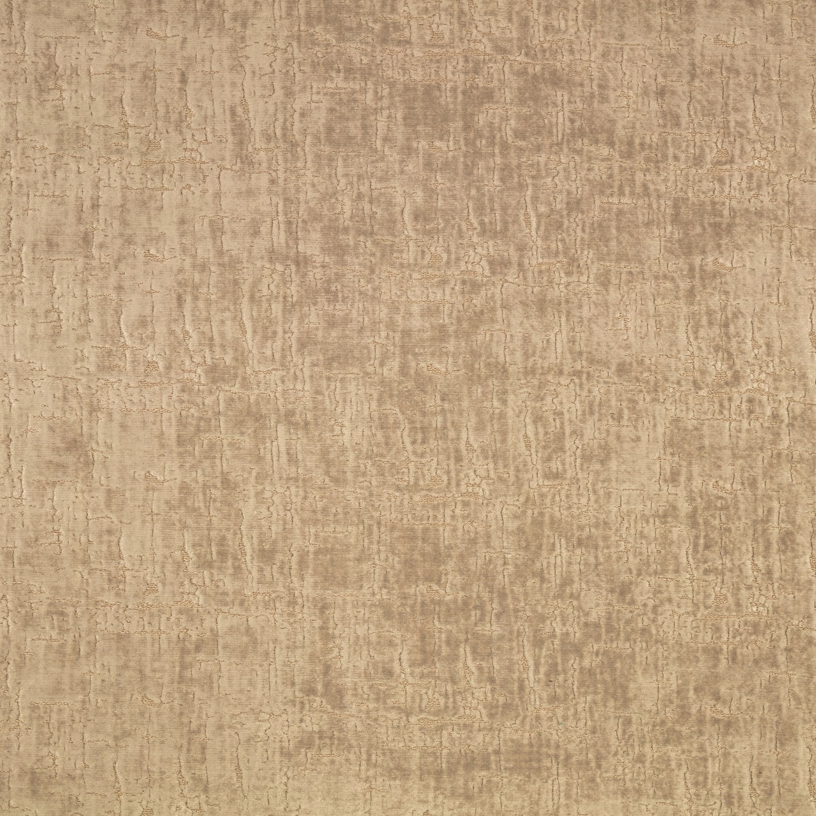 Warm tobacco beige textile with distressed vertical striations and mottled surface texture