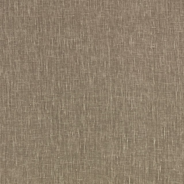 Muted driftwood taupe fabric with fine irregular crosshatch weave and mottled texture