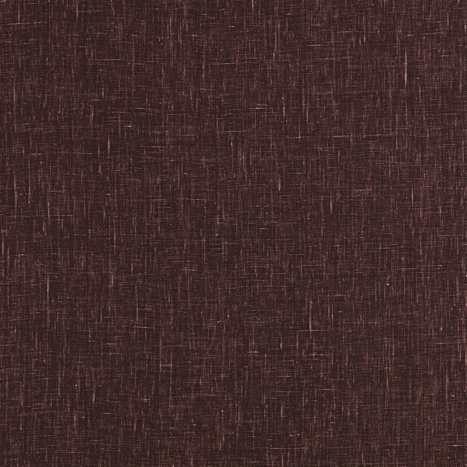 Dark eggplant-brown textile with fine irregular crosshatch threads and subtle sheen