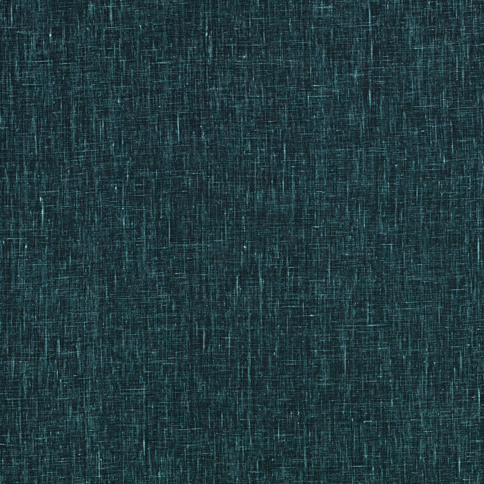 Dark indigo-blue textile with fine teal crosshatch and softly slubbed woven texture