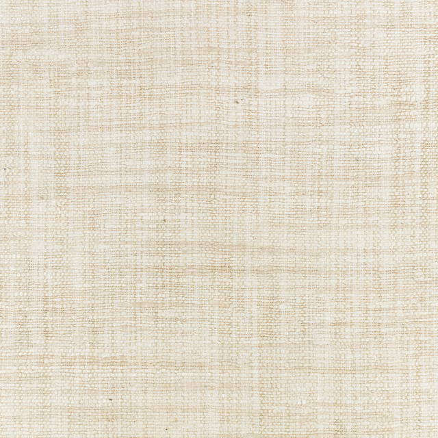 Pale ivory cream woven check with softly mottled, tactile texture