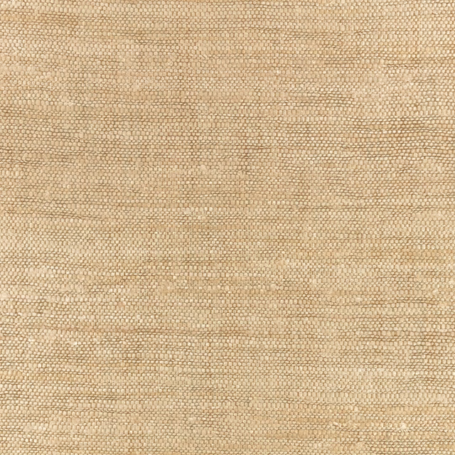 Warm spun-gold woven textile with fine horizontal slub texture