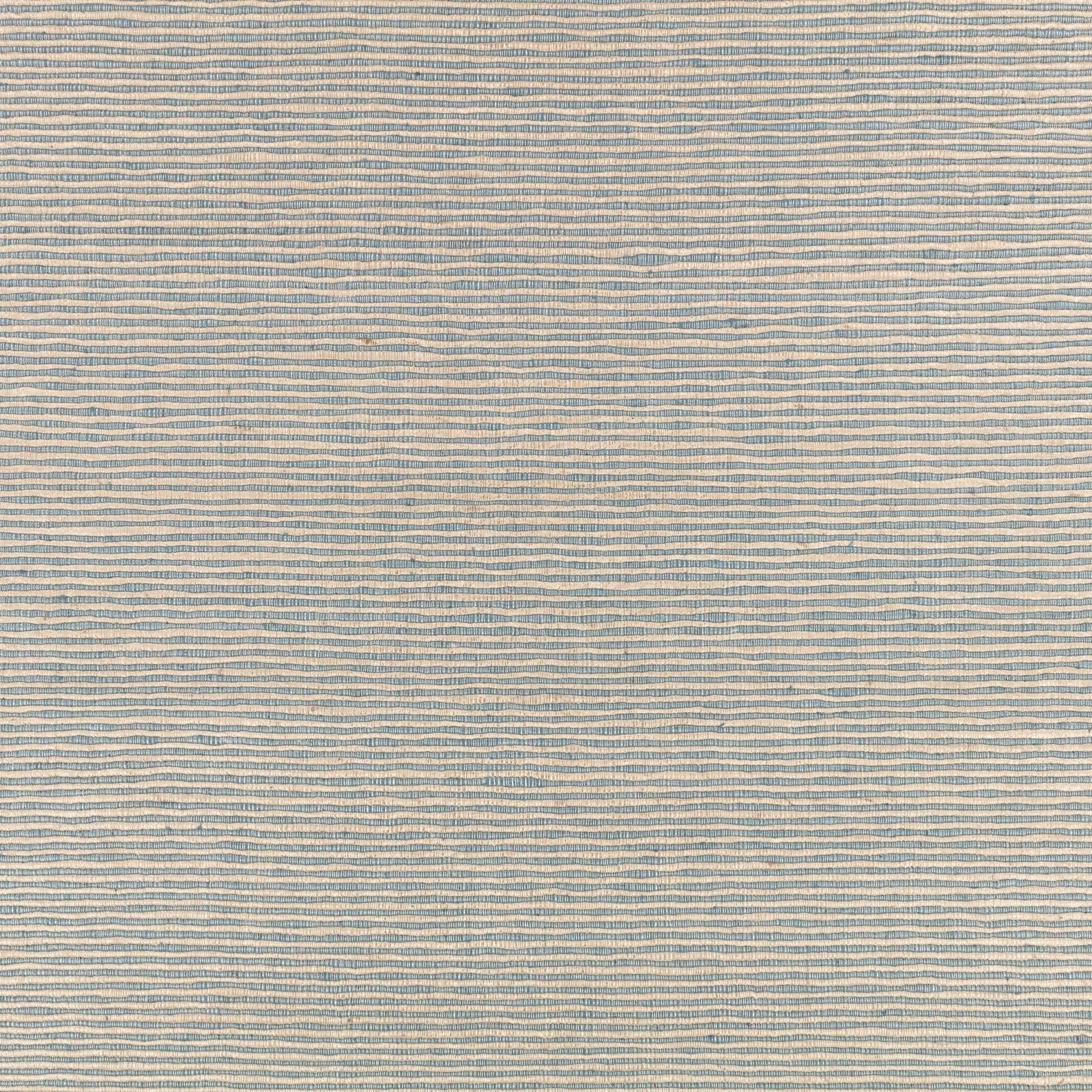 Muted ocean-blue and cream horizontal woven stripes with gently irregular texture