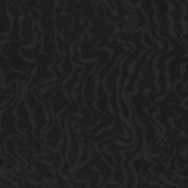 Near-black textile with subtle charcoal, swirling abstract trails and a softly textured surface