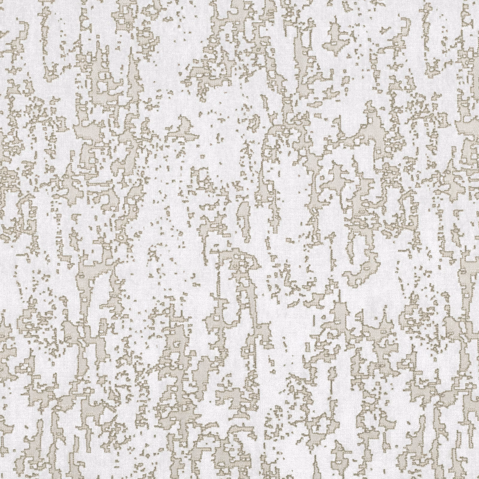 Pale ivory fabric with irregular taupe-grey vertical distressed tracery