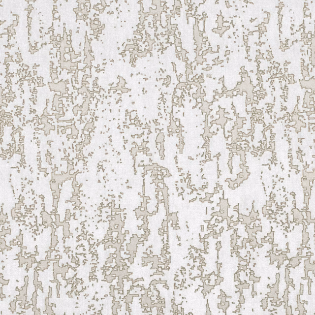Pale ivory fabric with irregular taupe-grey vertical distressed tracery