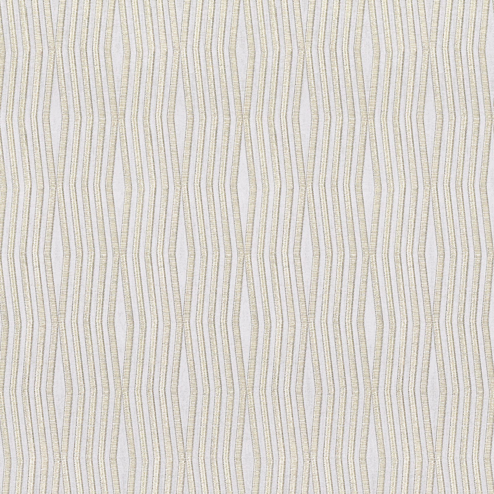 Pale ivory Snap fabric with fine wavering grey vertical stripes and woven texture