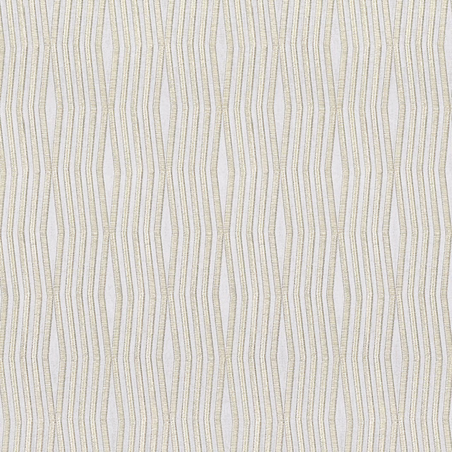 Pale ivory Snap fabric with fine wavering grey vertical stripes and woven texture