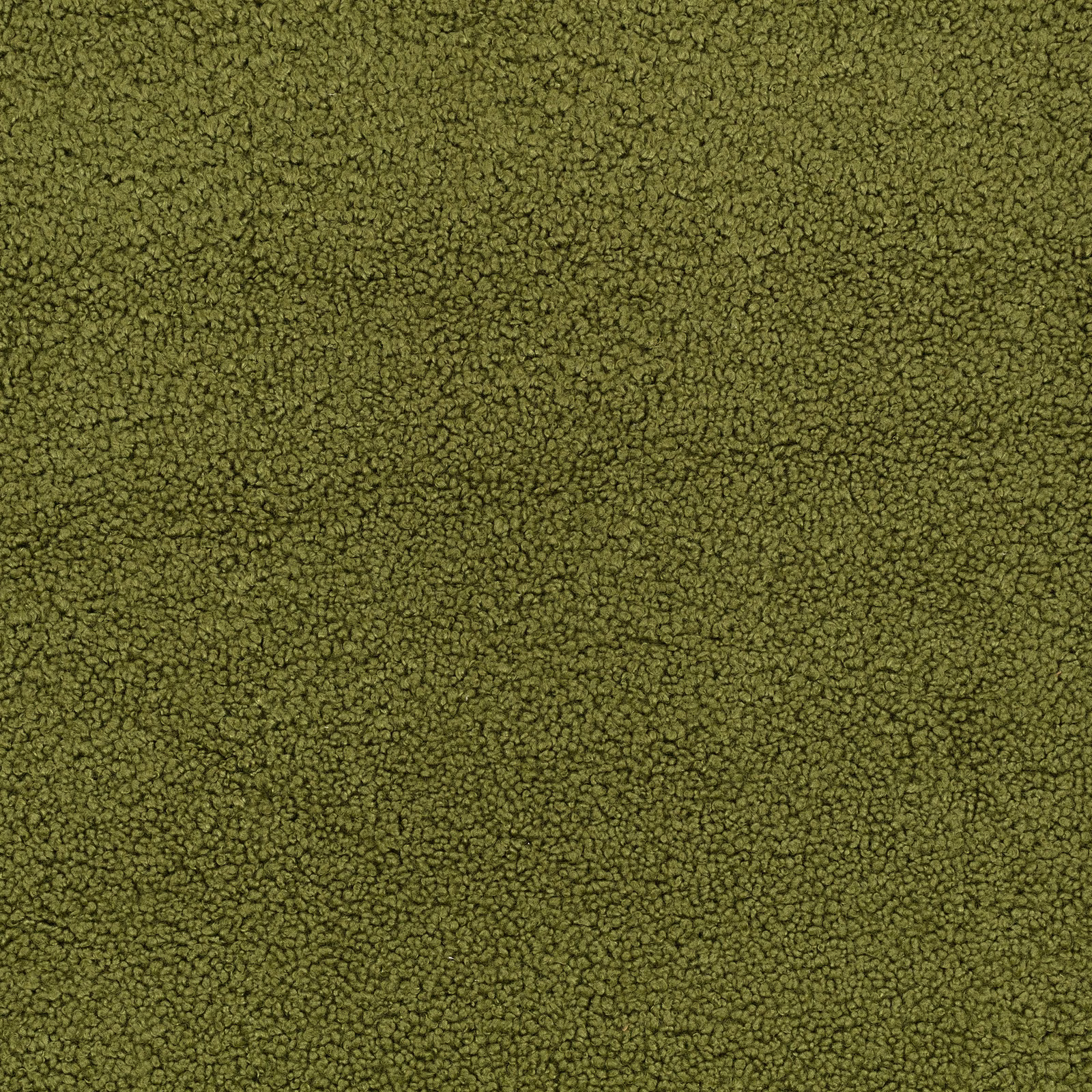 Deep olive-green textile with a dense, finely pebbled and softly mottled surface