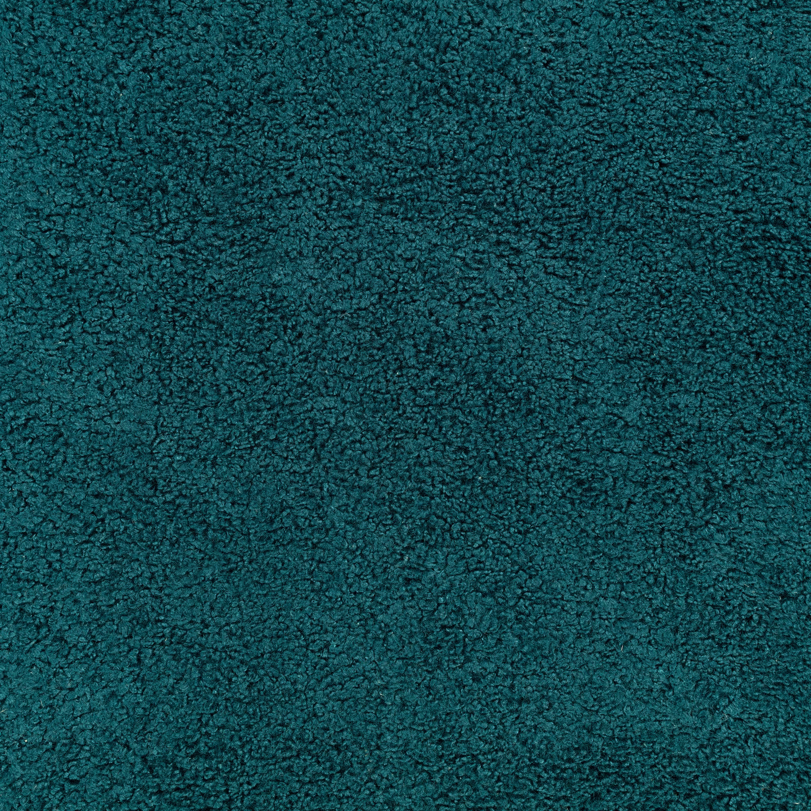 Close-up of Drake Electric Teal's dense nubby weave in saturated blue-green