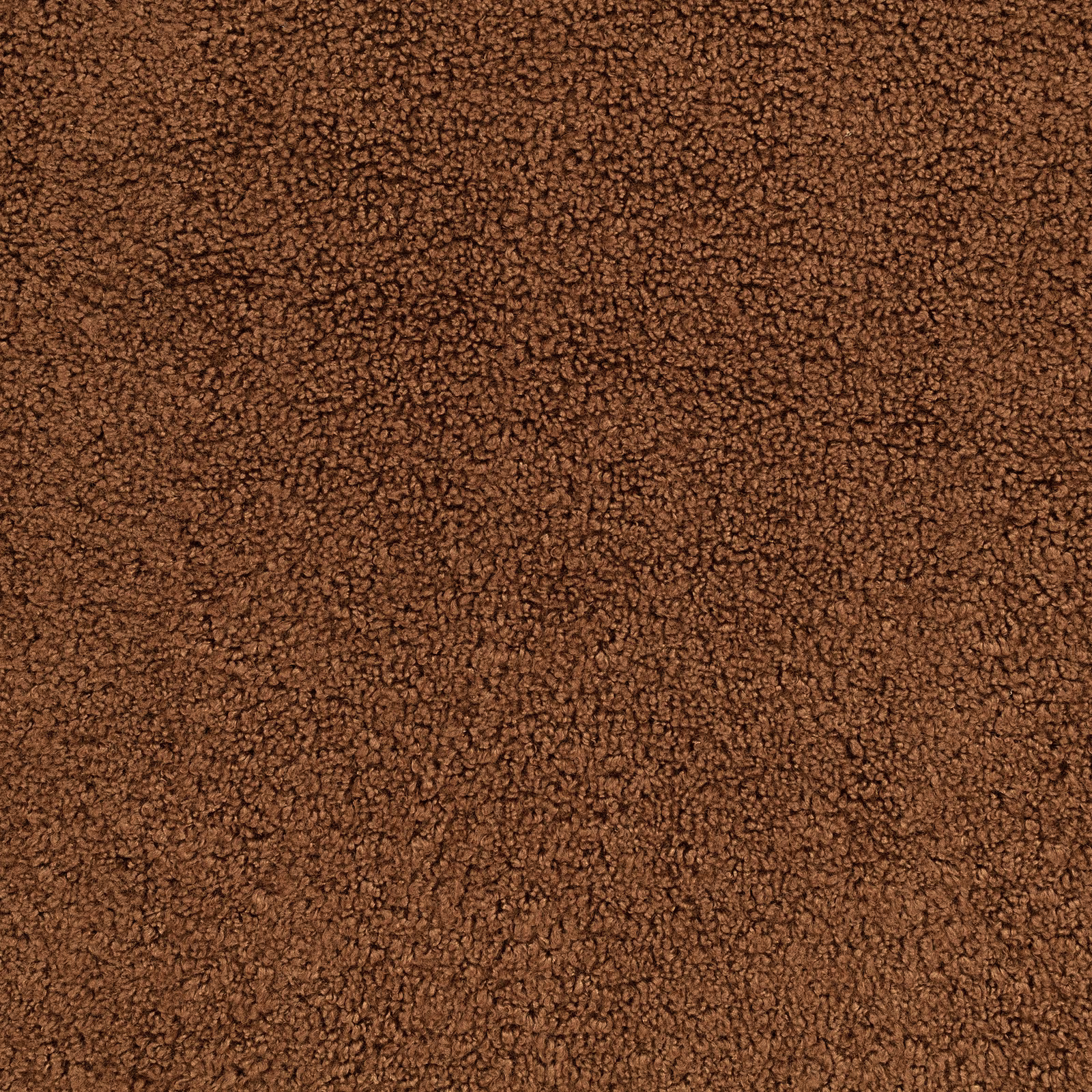 Warm rosewood-brown nubby textile with a dense, curly surface texture