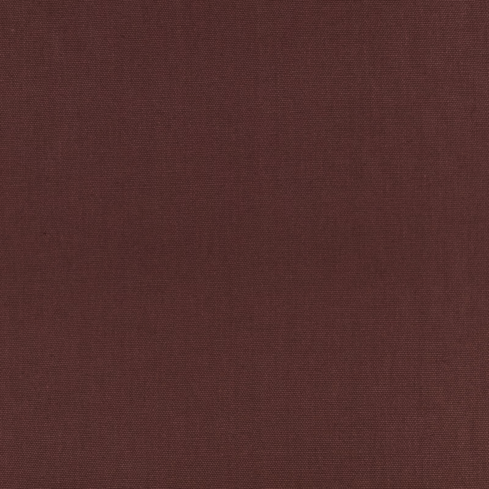 Close view of muted eggplant-brown plain weave with subtle red warmth