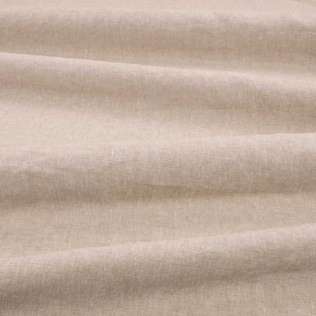 Pale taupe fine weave shown in softly shaded horizontal folds