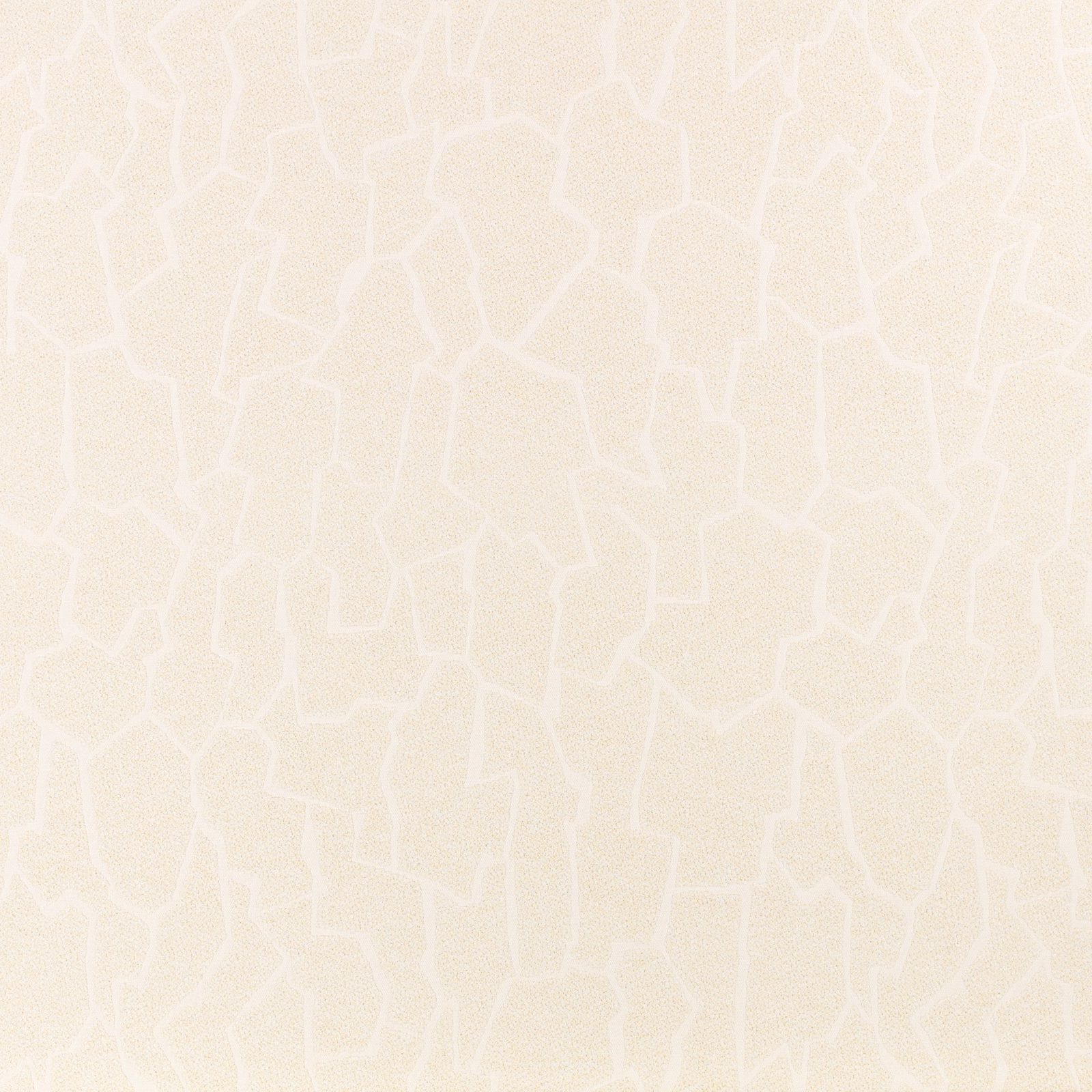 Ivory outdoor textile with fine irregular white geometric lines and subtle woven texture