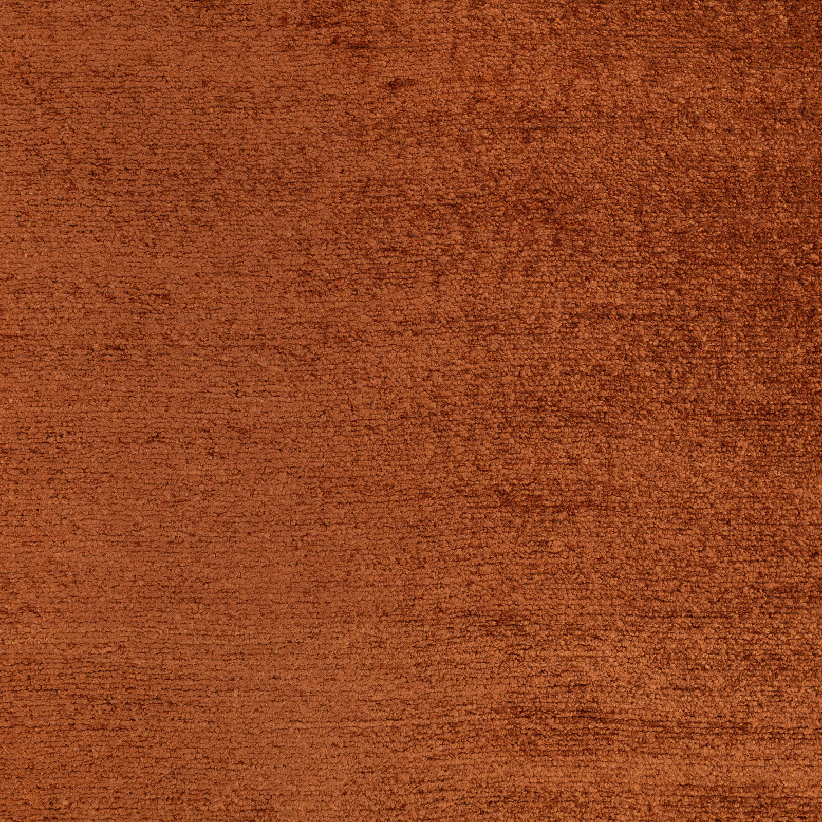 Warm cognac-brown fabric swatch with dense softly brushed horizontal texture
