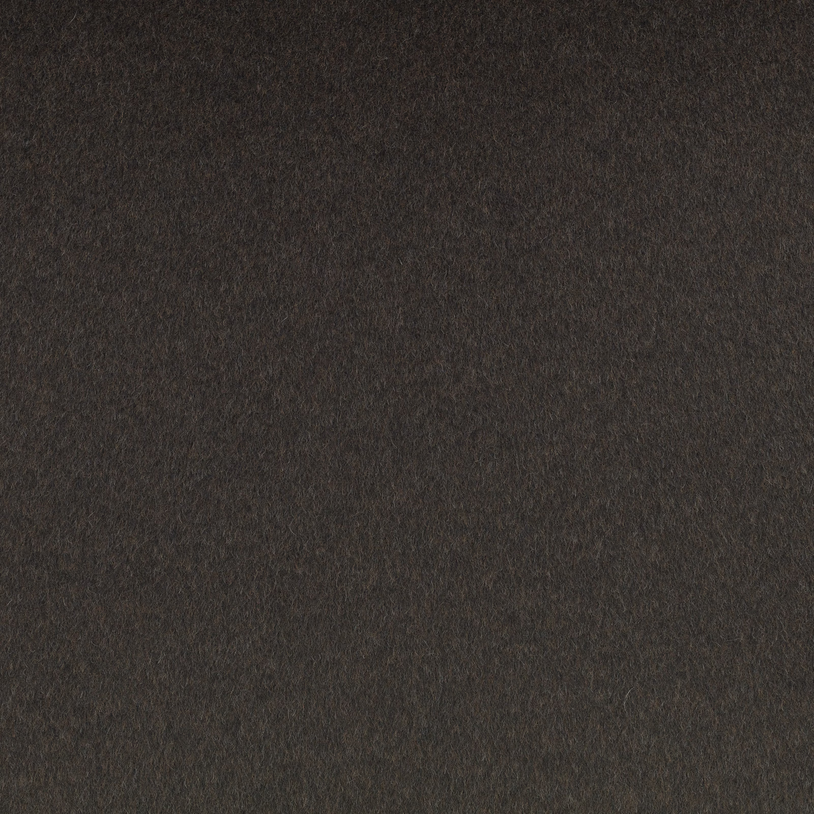 Deep espresso-brown fabric with fine mottled texture and a soft, low-sheen surface
