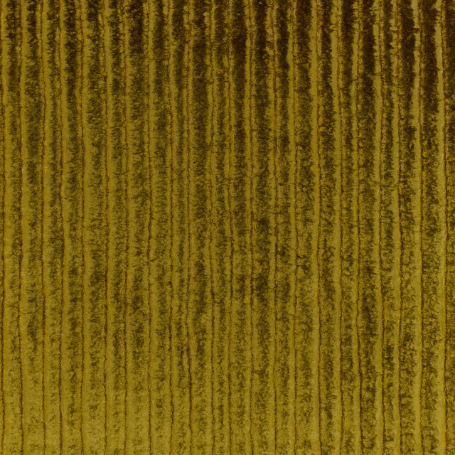 Mossy olive velvet with irregular dark vertical striations and softly lustrous pile