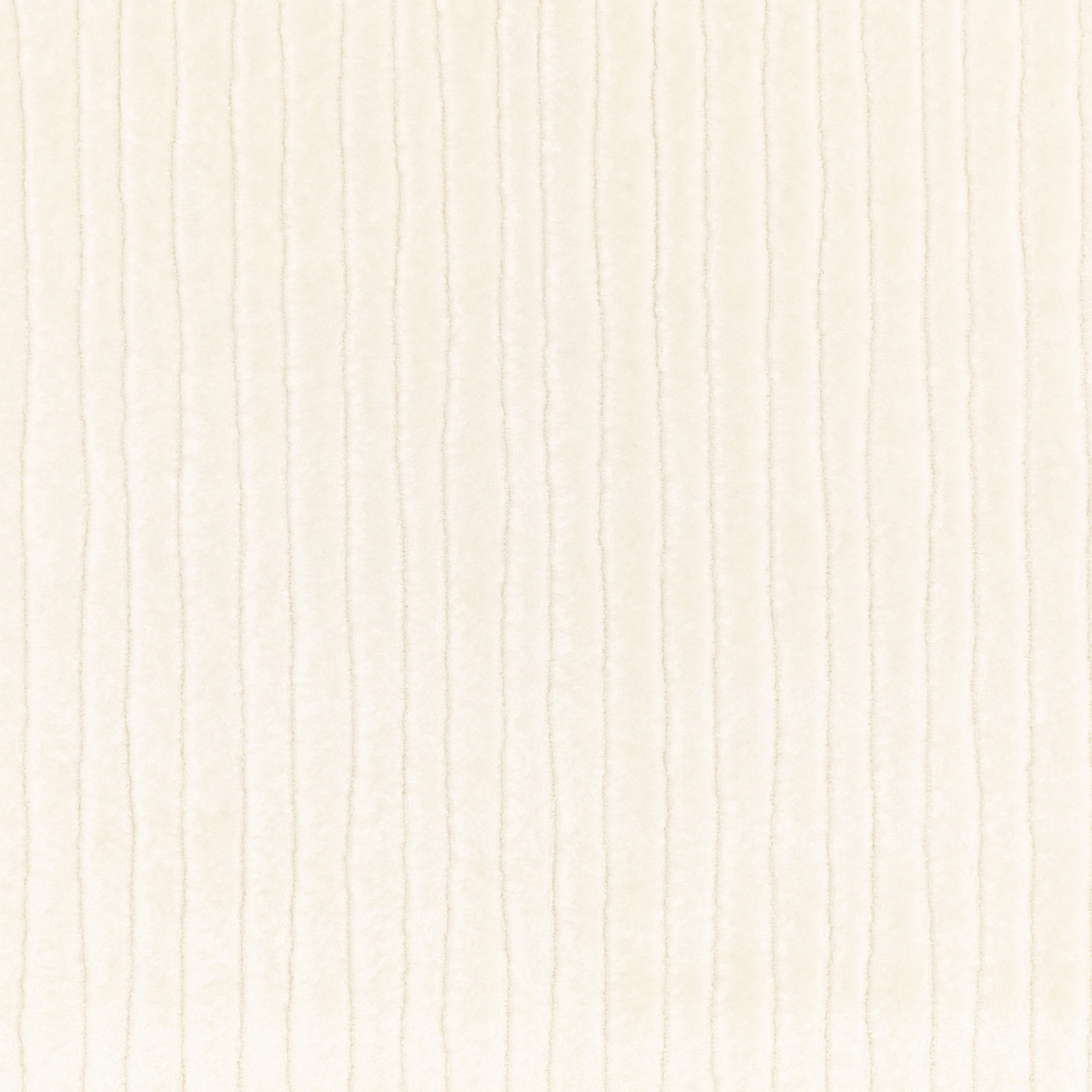 Pale oyster-cream velvet with delicate vertical ribbed lines and a soft directional sheen