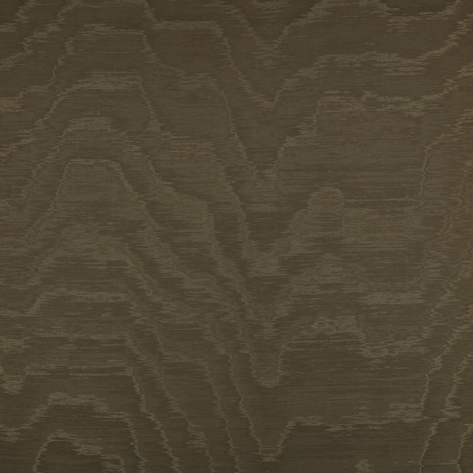 Moss olive-brown woven swatch with low-contrast organic striated grain