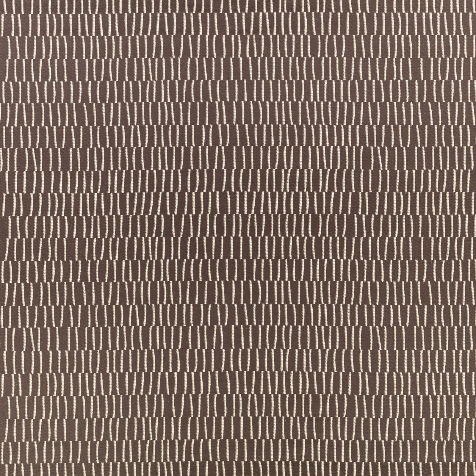 Warm mole-brown weave with pale broken vertical dashes in irregular horizontal rows