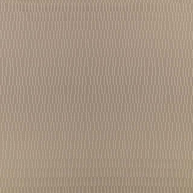 Muted taupe textile with rows of broken pale vertical woven lines