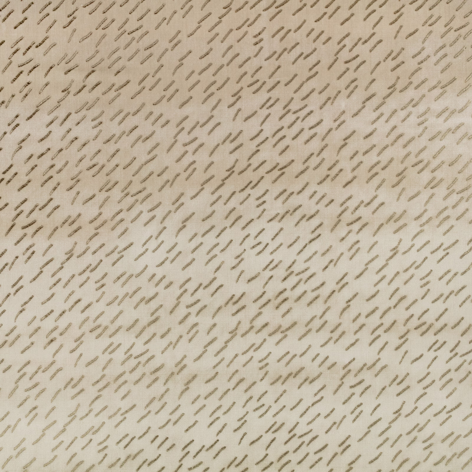 Pale oyster-cream textile with fine taupe-brown diagonal dash marks
