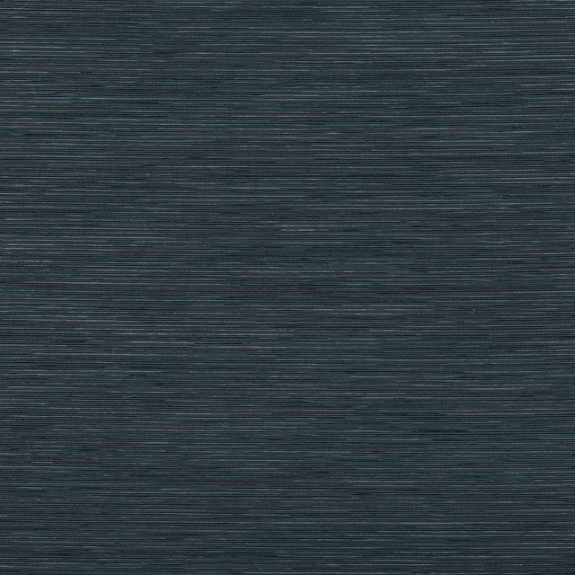 Deep cerulean blue textile with fine horizontal striations and dark woven depth