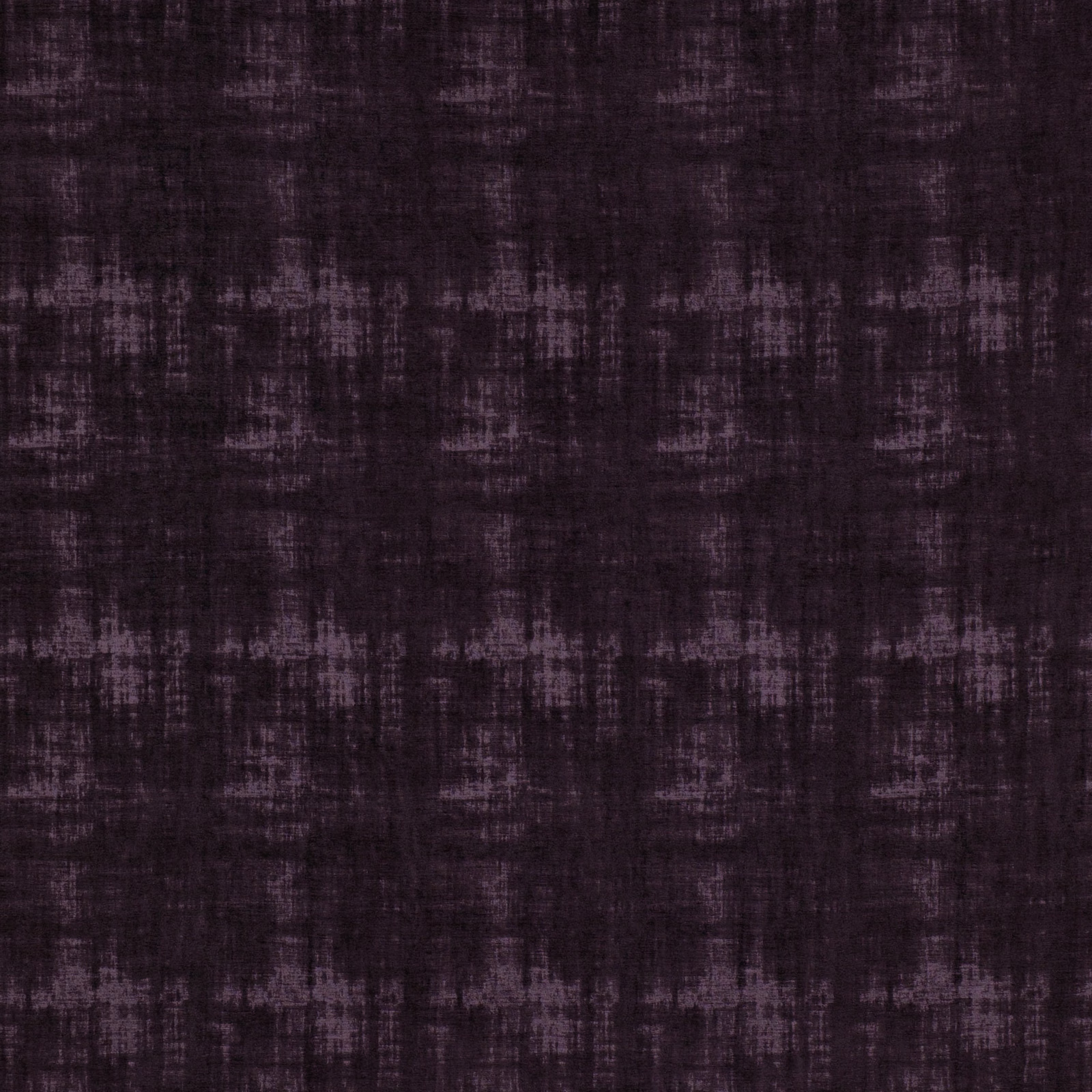 Dark aubergine textile with smoky crosshatched bands and a softly brushed weave