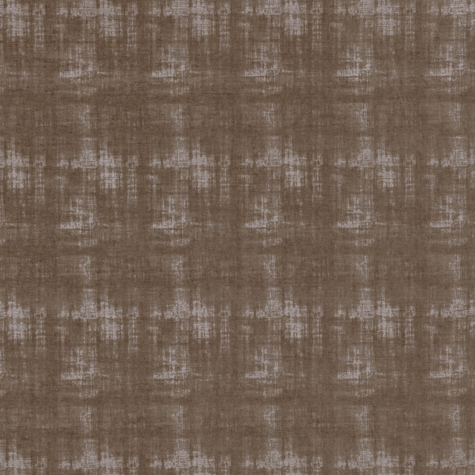 Taupe-brown woven textile with pale brushed grid marks and softly mottled texture
