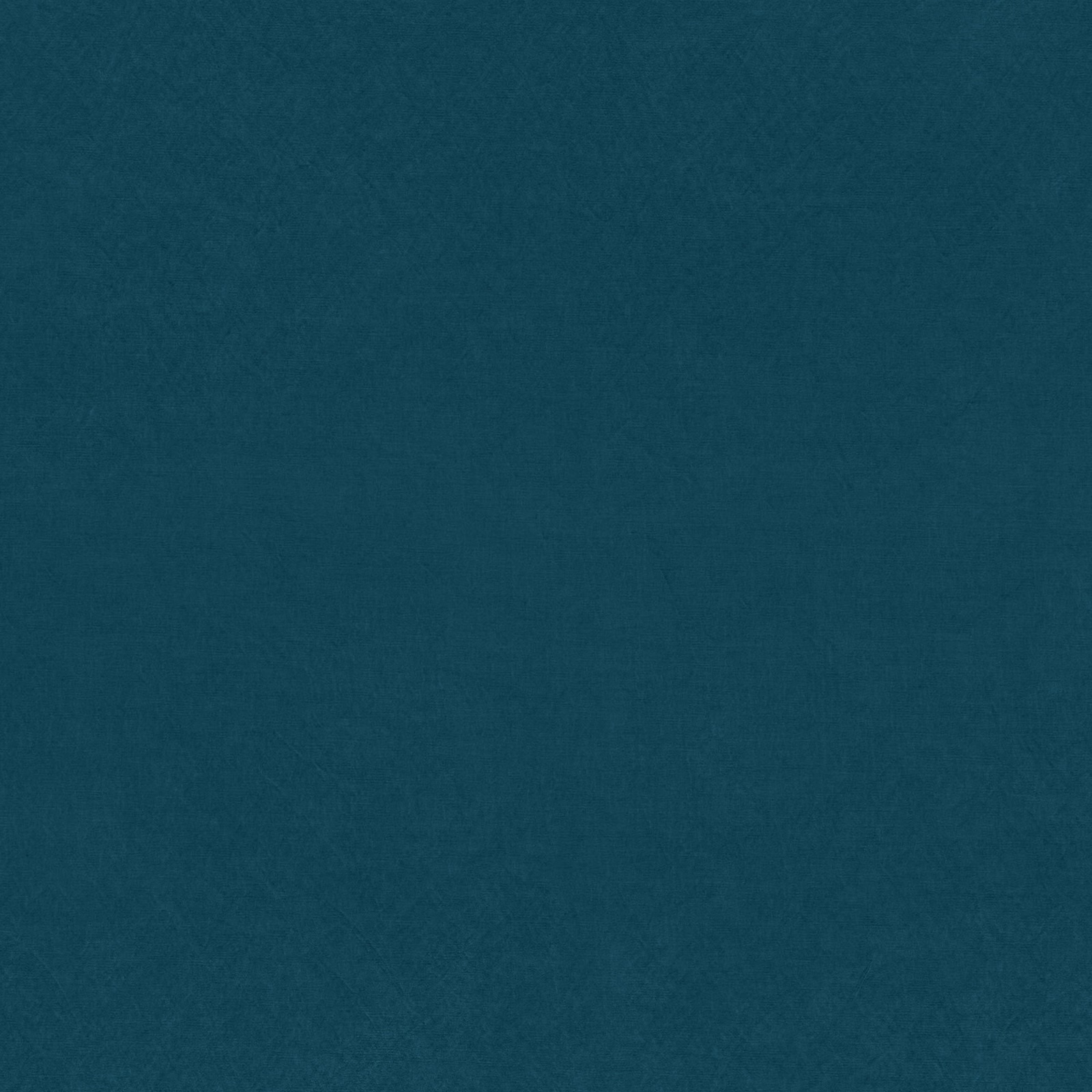 Deep blue-teal plain woven fabric swatch with subtle matte texture