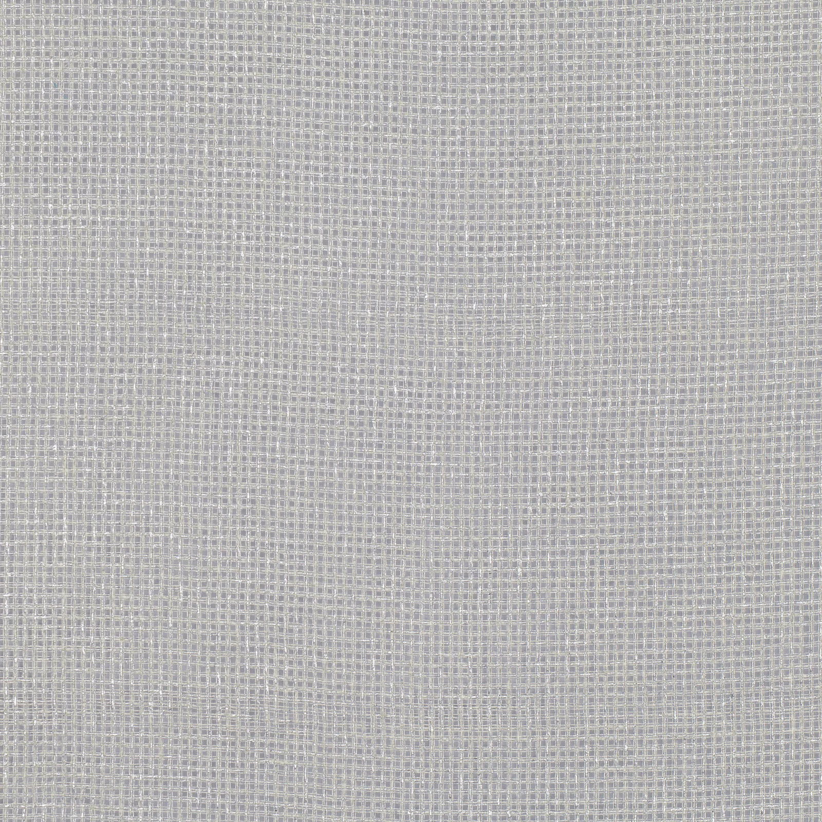 Close view of cool silver-grey fabric with a fine, even basket weave