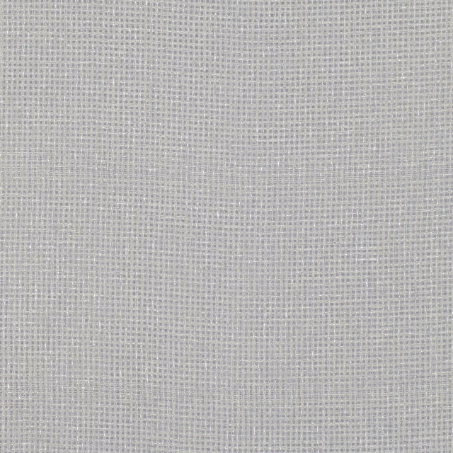 Close view of cool silver-grey fabric with a fine, even basket weave