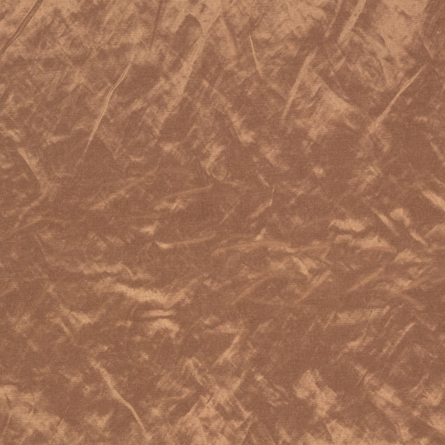 Warm conker-brown textile with softly marbled strokes and subtle sheen