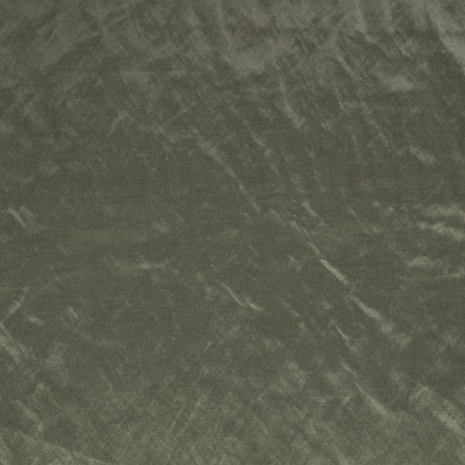 Dark olive-grey fabric with smoky marbling, pale streaks and a softly brushed texture