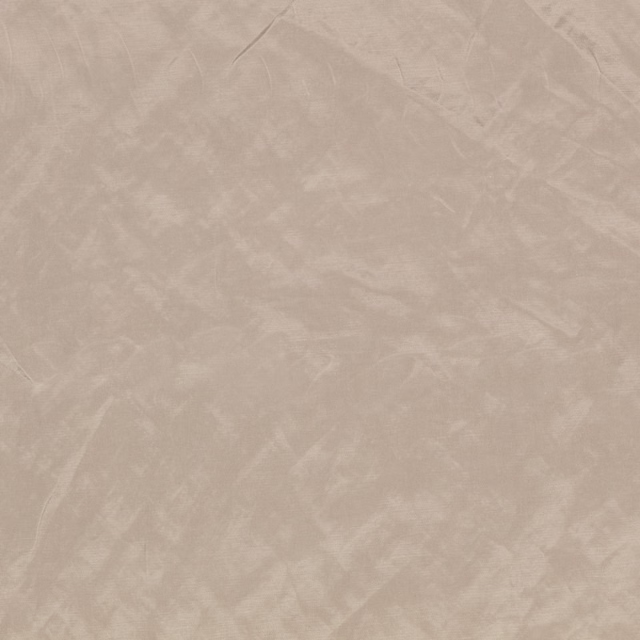 Pale smoke taupe fabric with crumpled tonal marks and a soft sheen