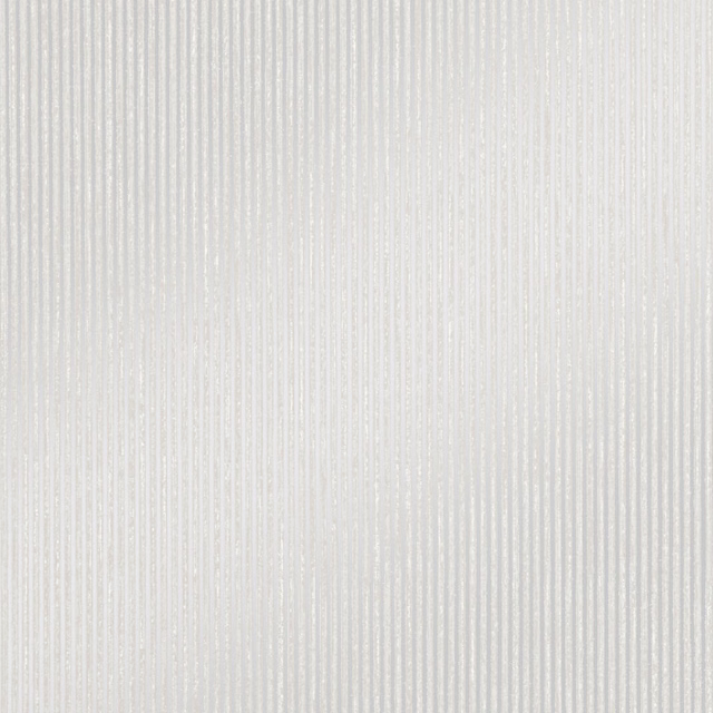 Pale frost-grey wallpaper with fine vertical striations and subtle reflective highlights