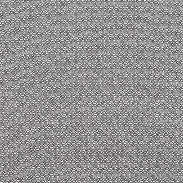 Close-up of cool mineral-grey fabric with a fine mottled charcoal and pale woven texture