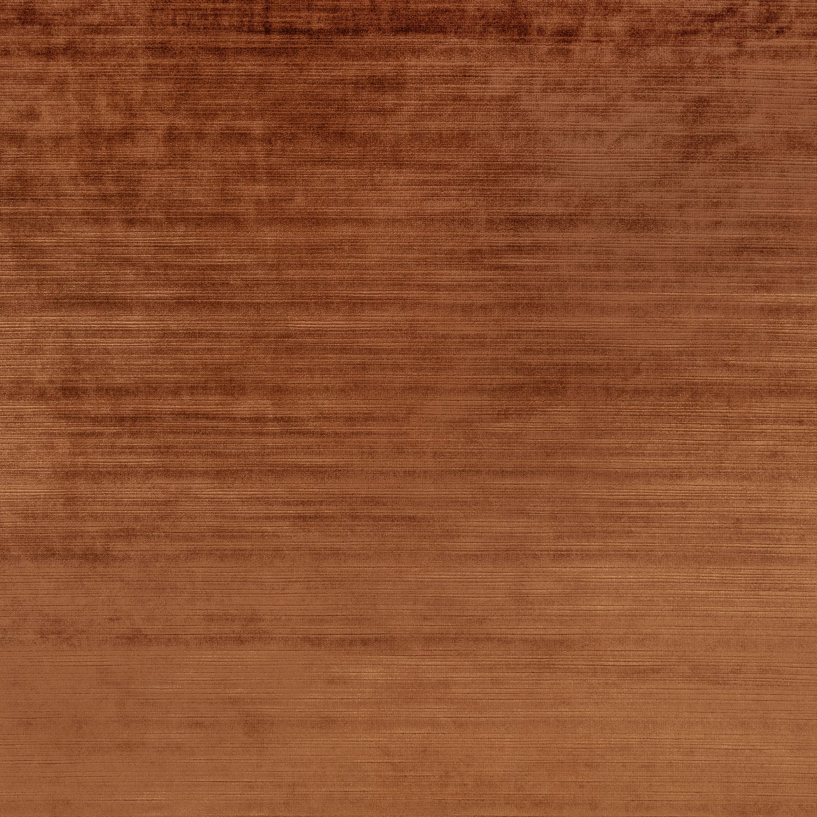 Warm cognac-brown fabric with fine horizontal strié lines and soft tonal shading
