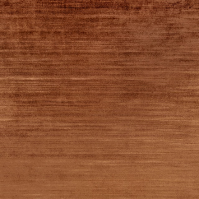 Warm cognac-brown fabric with fine horizontal strié lines and soft tonal shading