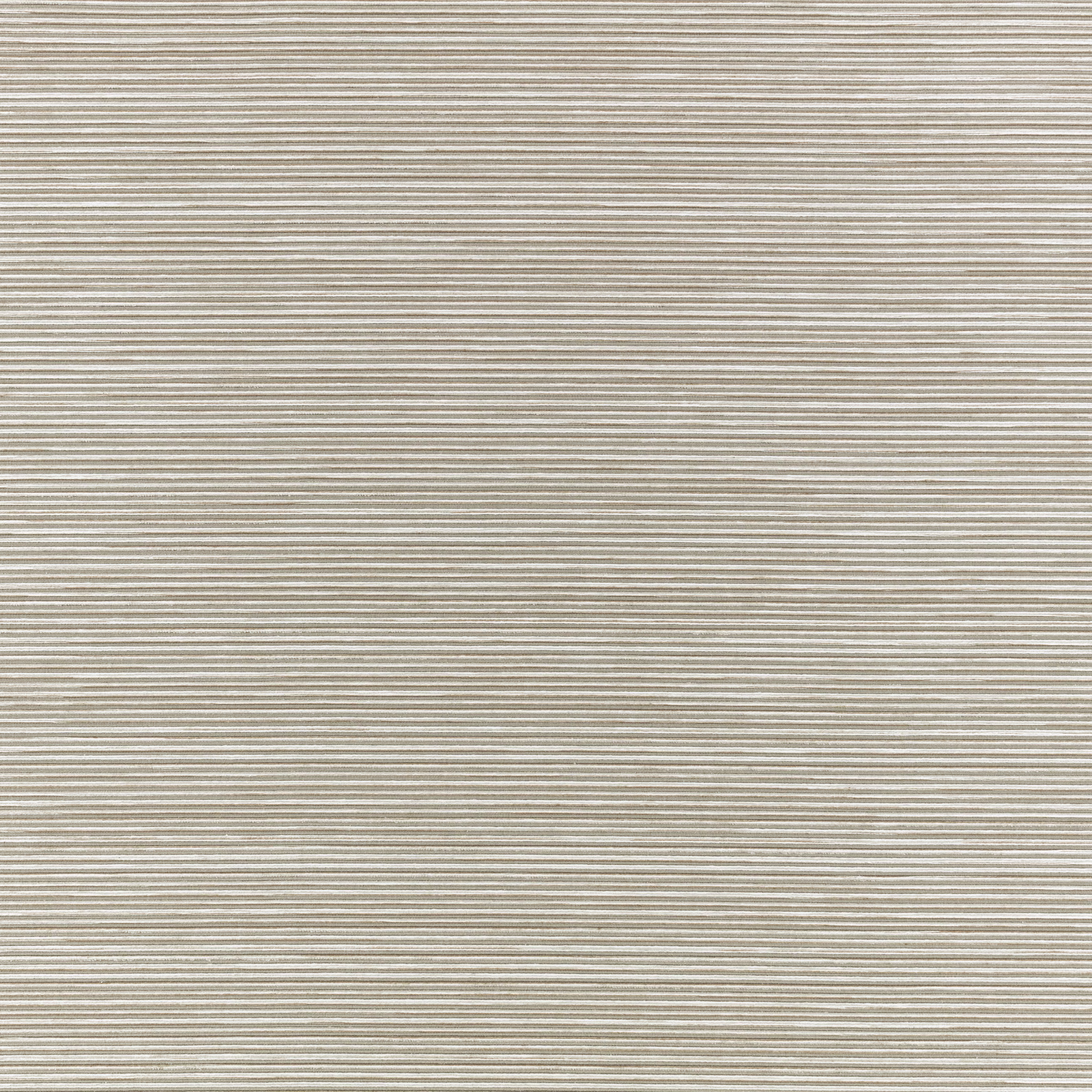 Muted putty taupe textile with fine, uneven horizontal lines and a softly woven surface