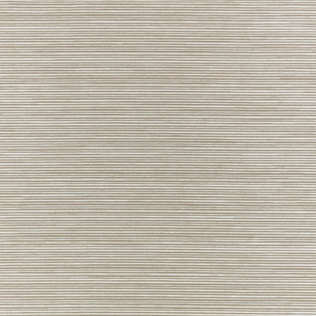Muted putty taupe textile with fine, uneven horizontal lines and a softly woven surface