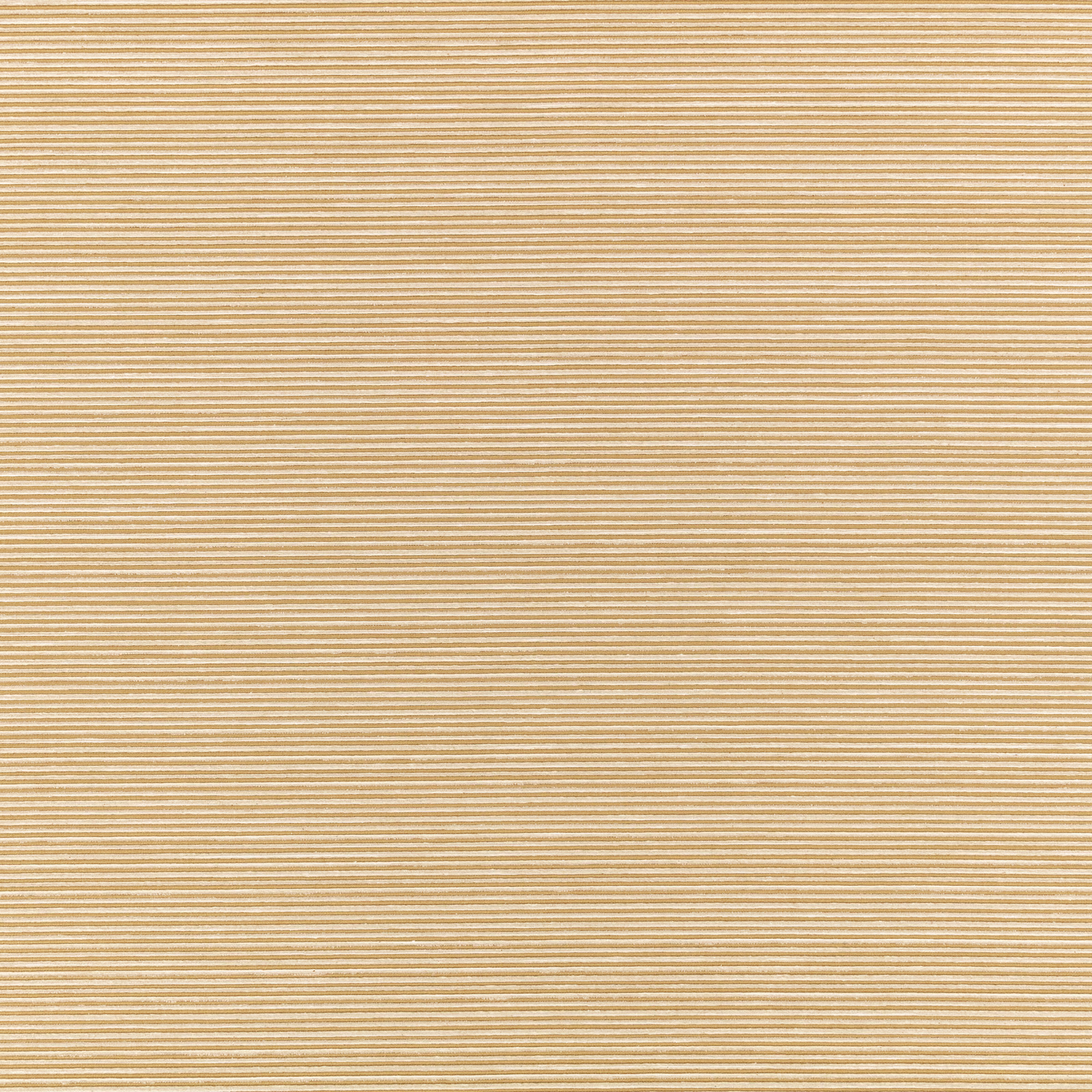 Warm spun-gold fabric with fine horizontal beige ribbing and subtle linear sheen